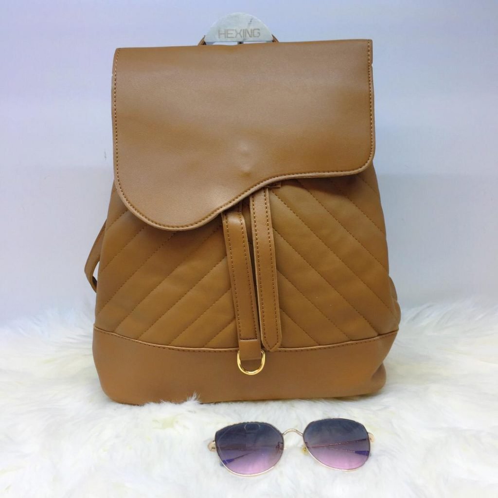 Ladies Leather Backpack (9635 D14) TOP QATAR SHOP