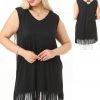 Womens Sleeveless Plus Size Tank Top (3767-A94)