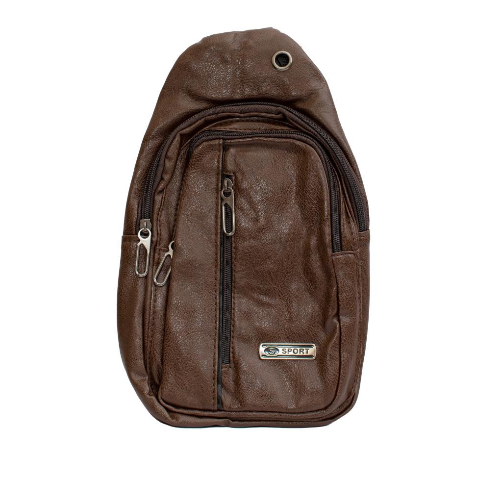 Unisex Leather Crossbody Bag (9755D3) TOP QATAR SHOP