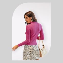 Alternative view of Women Sweatshirt High Neck - (20040-A57)