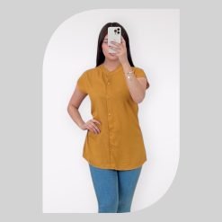 Womens Short Sleeve Shirts - (3855-B129)