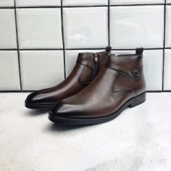 MENS BOOT LEATHER SHOES –  (R6557)