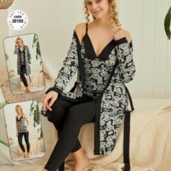 Ladies Pyjama Set 3 Pcs (T-30199-B90)