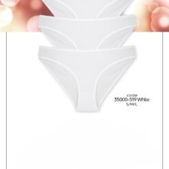 Womens Bikini 3 Pack Cotton Set  ( 20256--20587-  A81 WH )